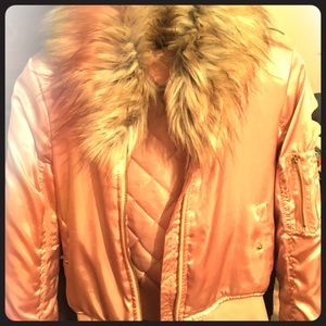 Pink bomber jacket